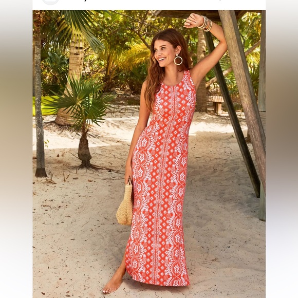 Lilly Pulitzer Dresses & Skirts - NWT Lilly Pulitzer Ulla Fitted Maxi Dress Flamingo Feather Harbor View SZ.SMALL